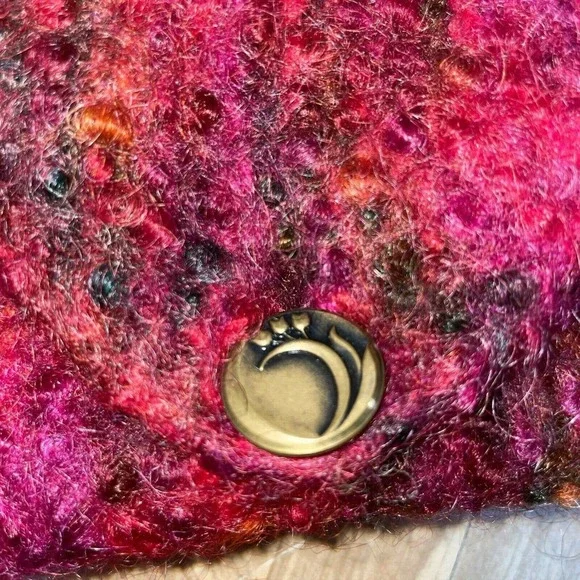 Handmade Felted Wool/Mohair Clutch Purse with Strap NWT OOAK - Picture 5 of 7